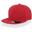 Kinder SnapbackKappe mit flachem Visier, 6 Paneele Damen und Herren Rot