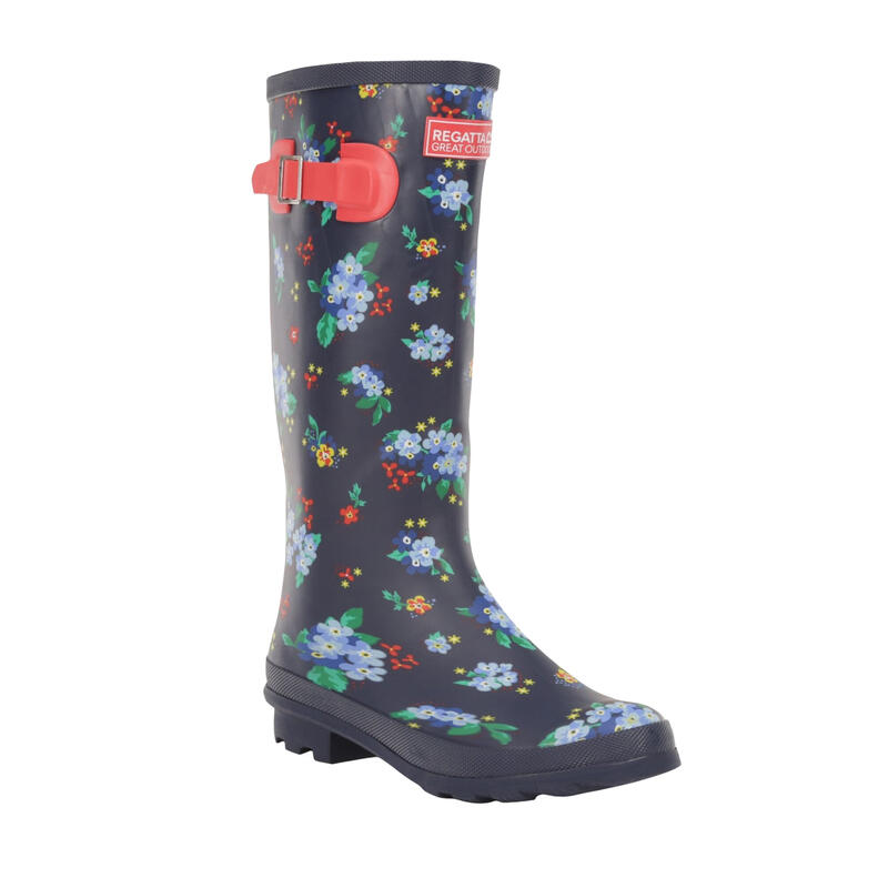 Bottes de pluie FAIRWEATHER Femme (Bleu marine/rouge)