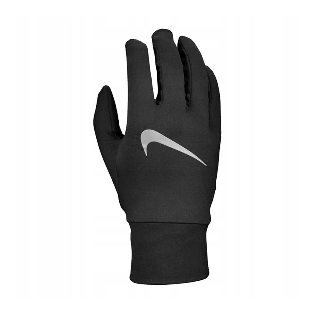 NIKE Mens Accelerate Sports Gloves (Black/Silver)