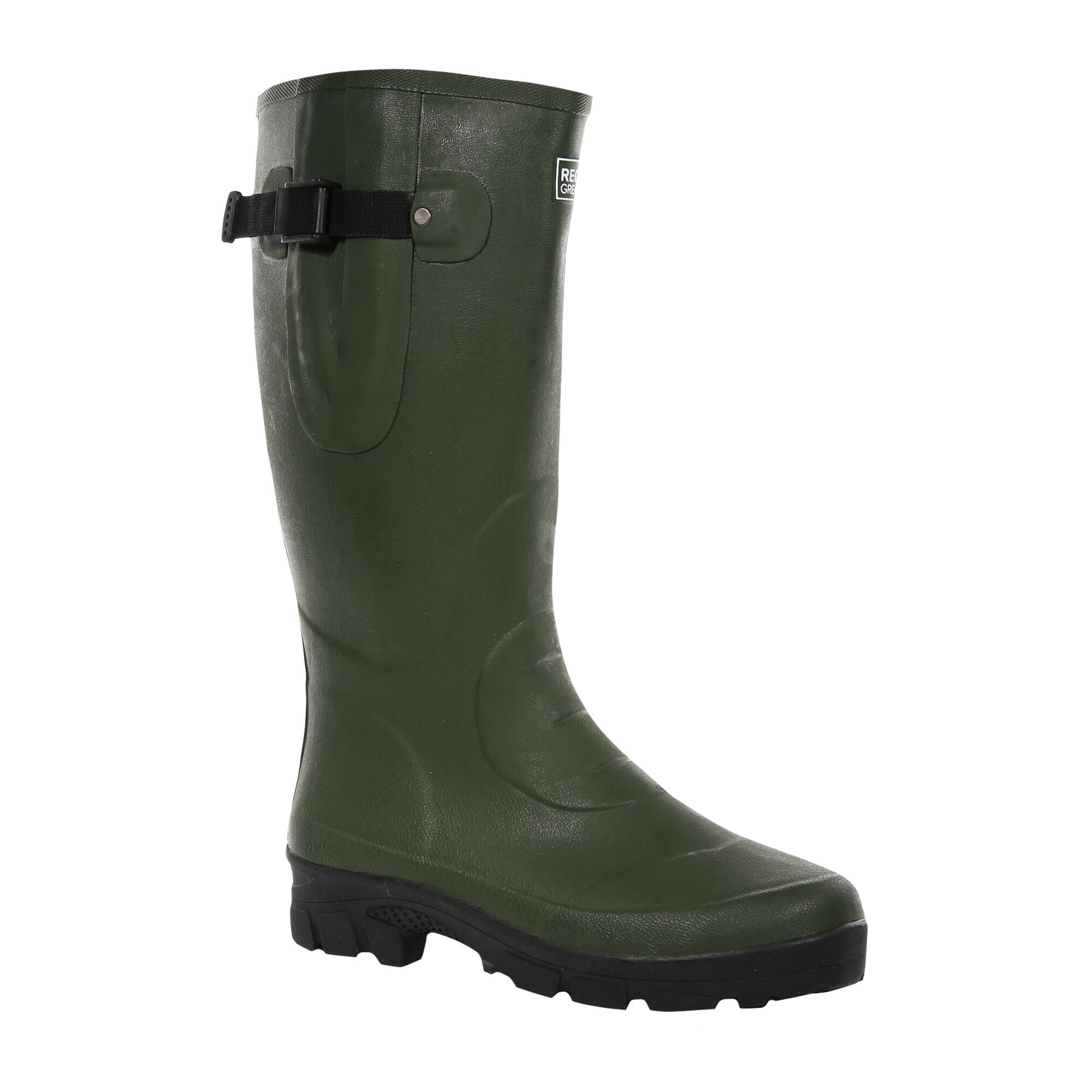 REGATTA Mens Rivington Wellington Boots (Deep Green)