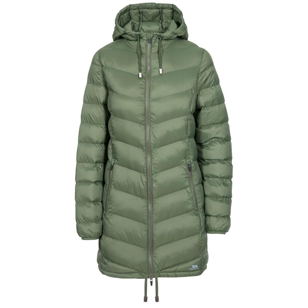 Trespass - Veste Matelassée Rianna Femme (vert) - Doudoune Duvet - Gris - 40 M - Decathlon