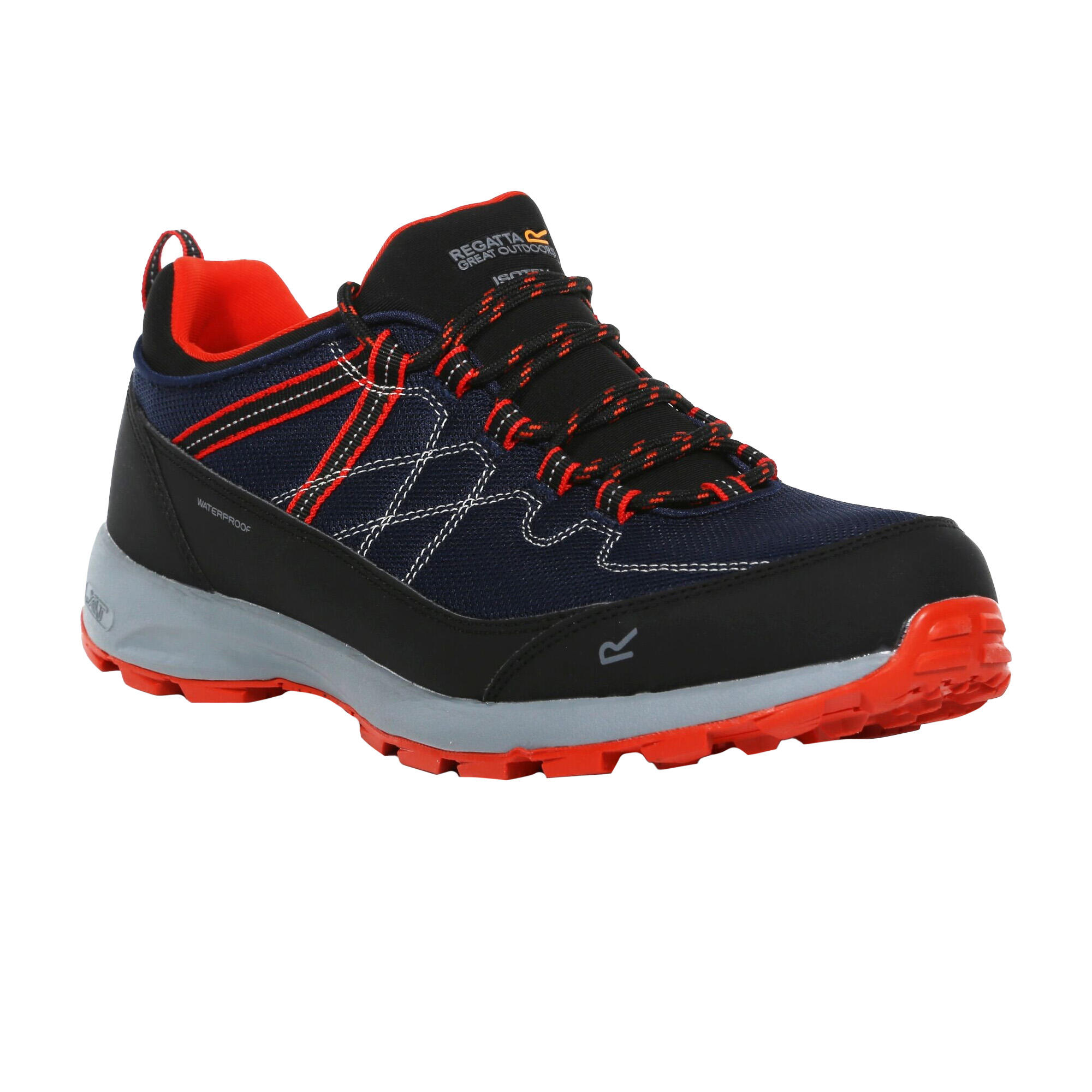REGATTA Mens Samaris Lite II Low Walking Boots (Moonlight Denim/Orange)