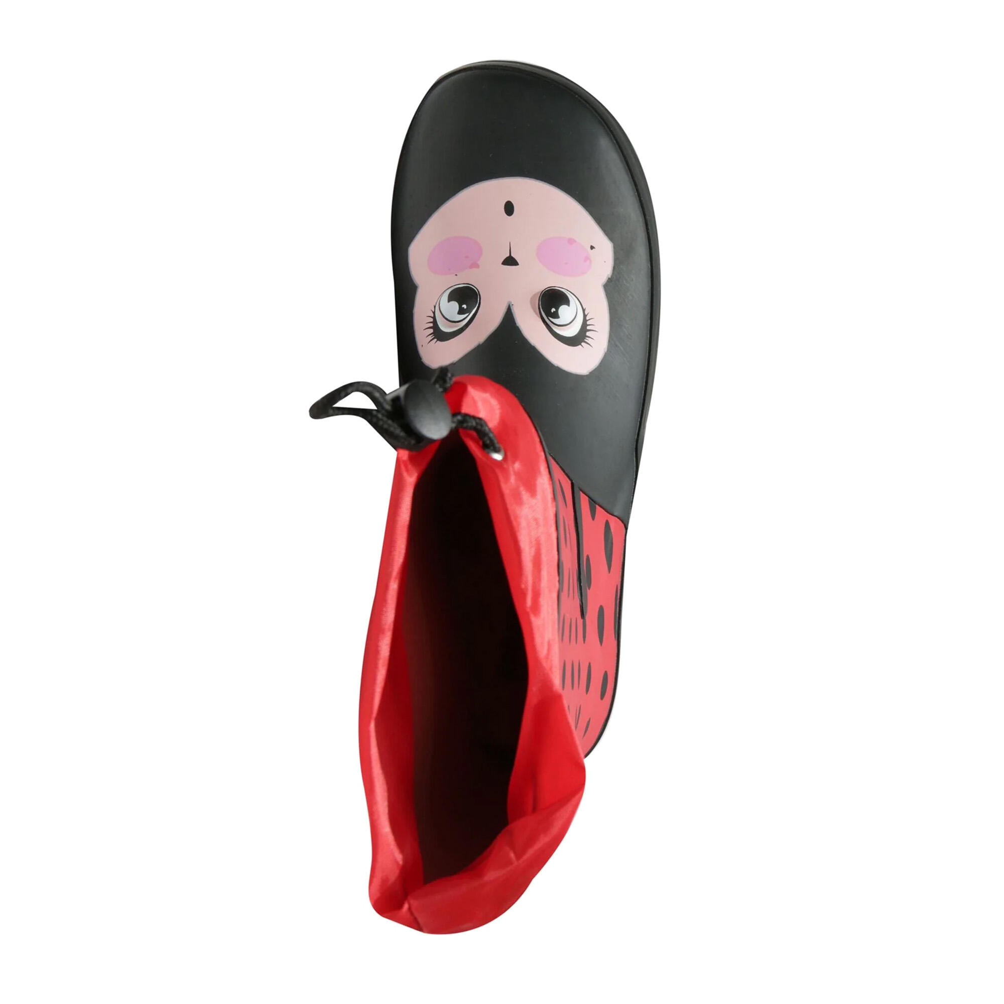 Mudplay Dinosaurier Gummistiefel Kinder Rot/Schwarz 4/5