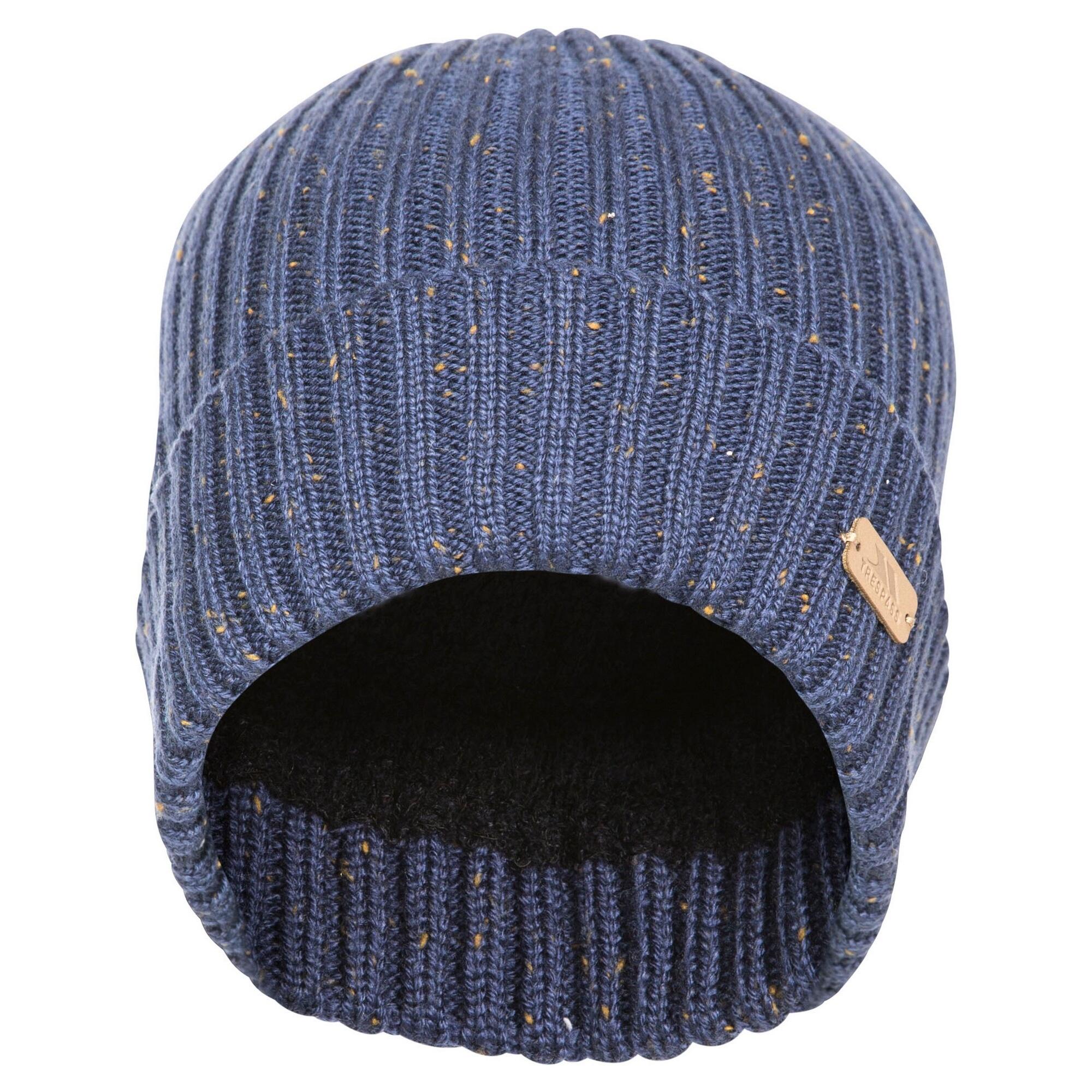 Mens Mateo Slouch Hat (Navy Fleck) 2/4