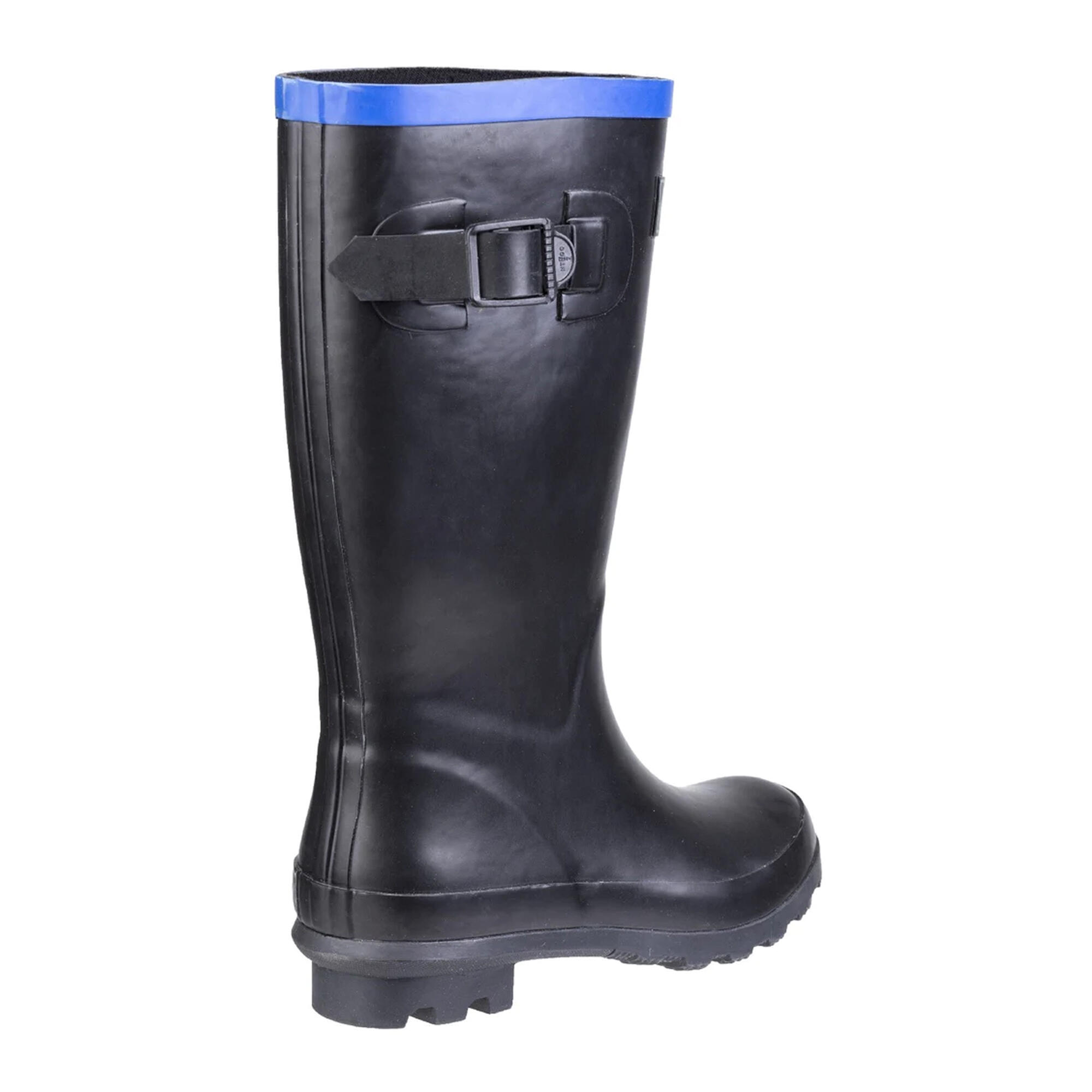 Junior Wellington Boots (Black / Blue)