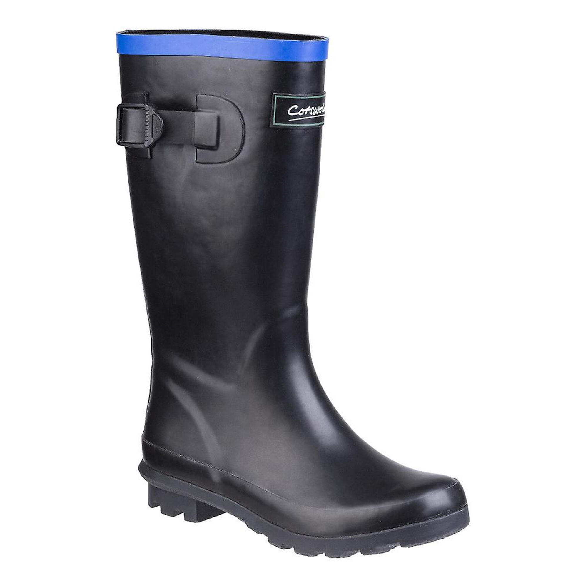 Junior Wellington Boots (Black / Blue)