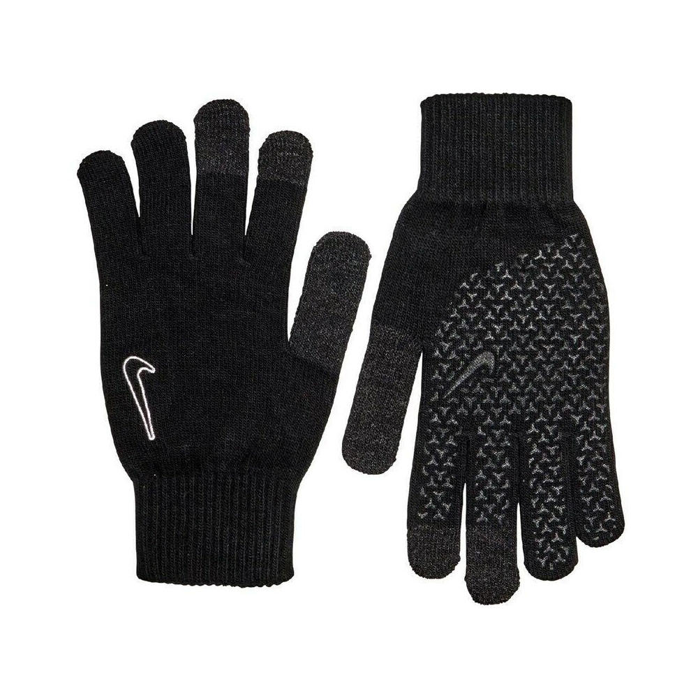 Lavorato A Maglia Guanti Da Presa Nike 2.0 Nero Bianco 3/4