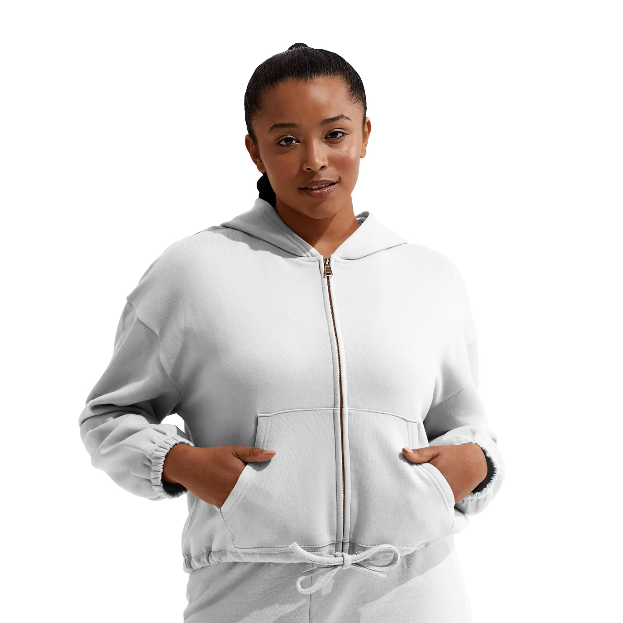 Veste À Capuche Femme (Blanc) 2/2