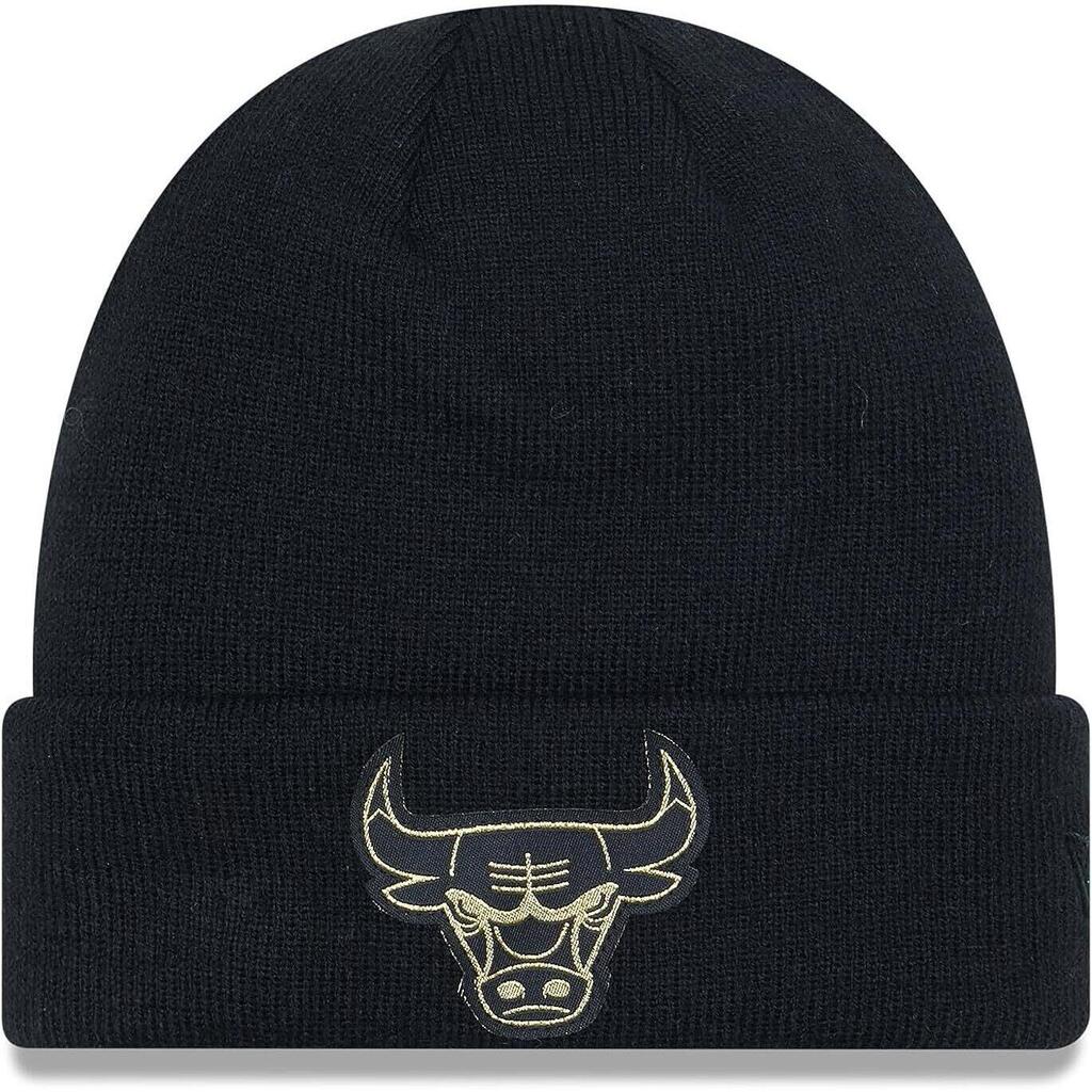 Bean New Era Metallic Badge Beanie, Black, Unisex