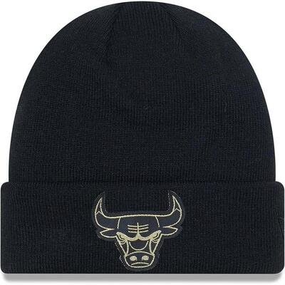 Boon new era metallic badge beanie. zwart. uniseks