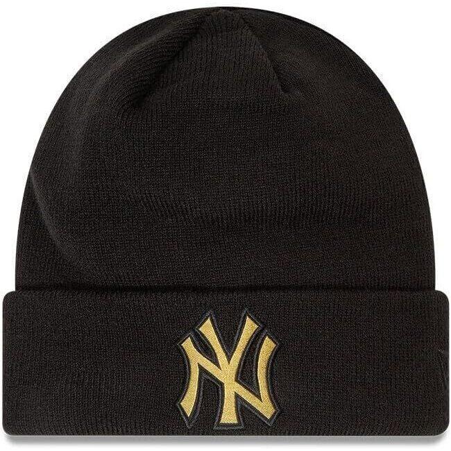 Bean New Era League Essentials Cuff New York Yankees, Black, Unisex