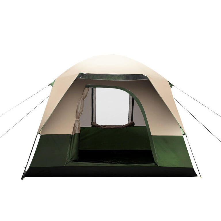 Family canvas ripstop tent for 4 people