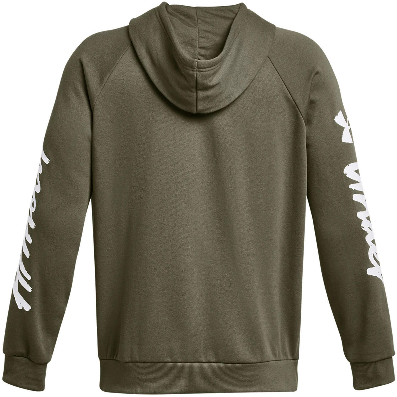 Capot Under Armour Rival Fleece Graphic, Vert, Hommes 2/5