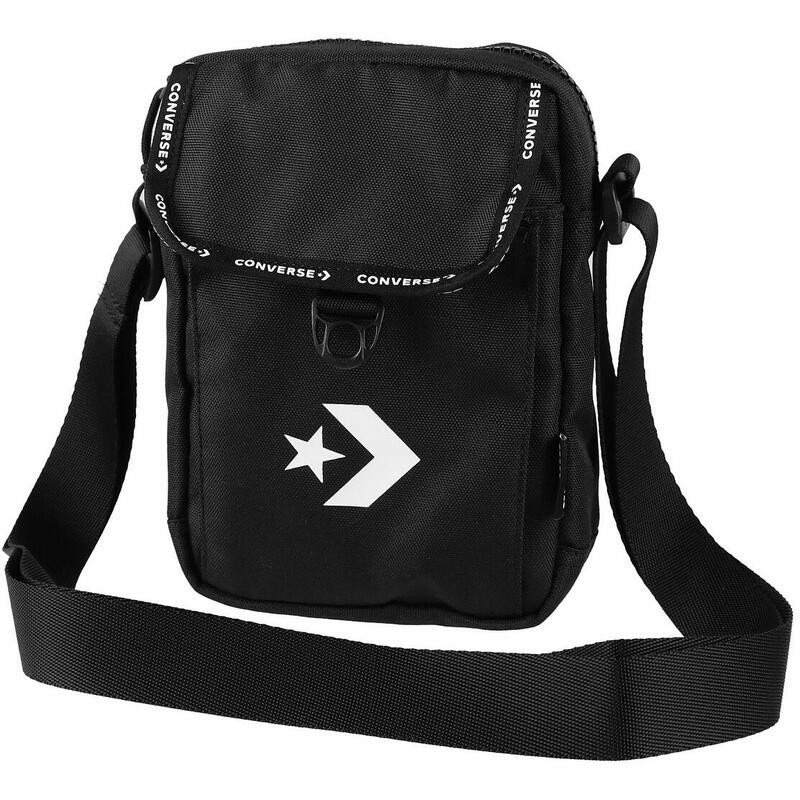 Borseta unisex Converse Large Logo Crossbody Bag, Negru