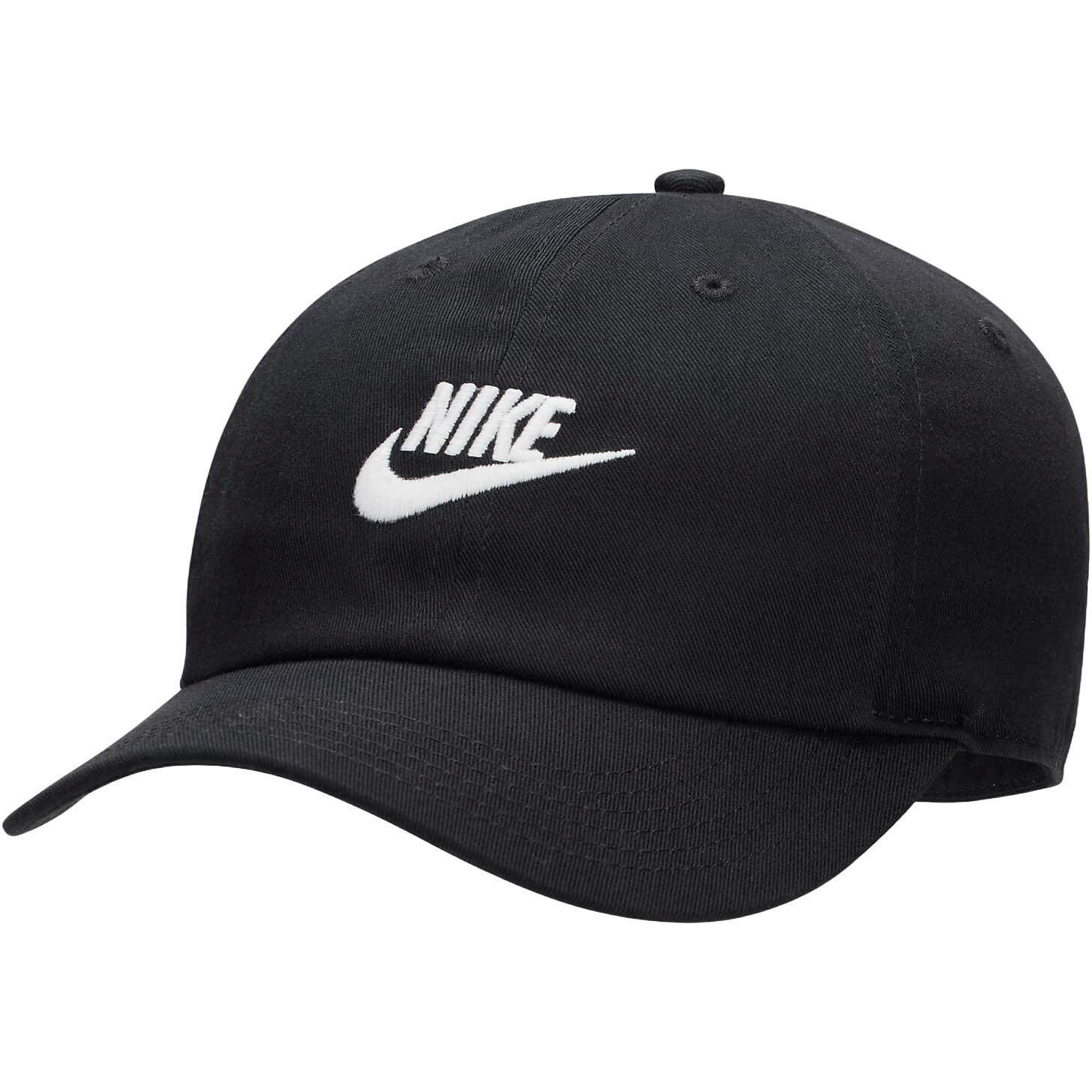 Nike Boné Club Unstructured Futura Wash Cap, S Preto Criança da Decathlon