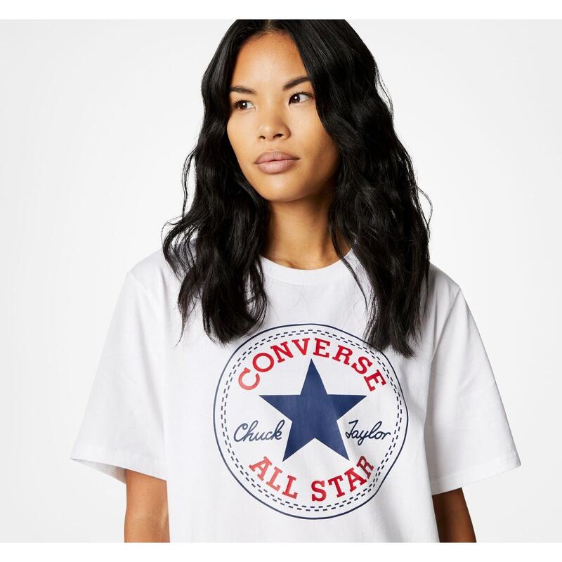 Camiseta Converse Chuck Patch Core, Blanco, Unisexo