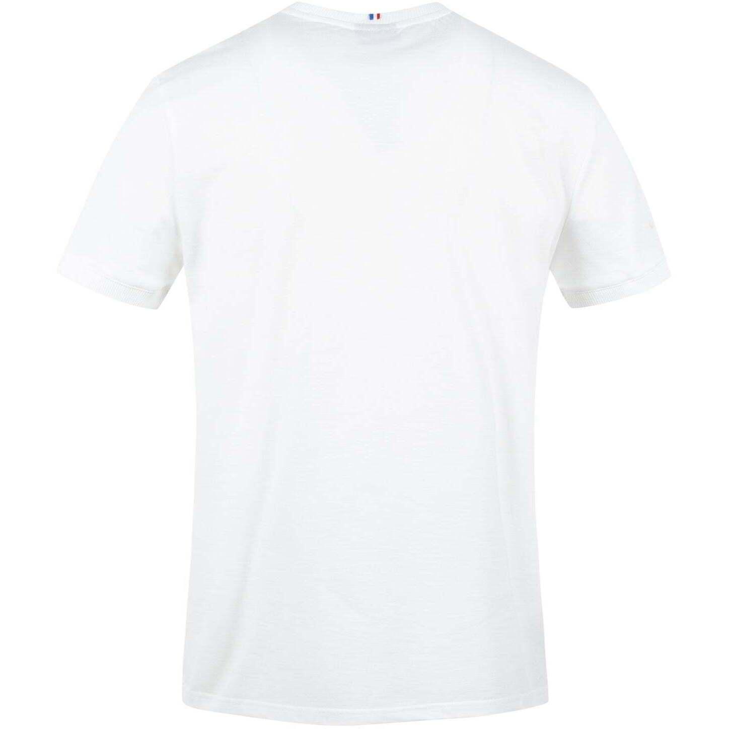Maglietta Le Coq Sportif Ess Tt Tee Ss NO 1, Bianca, Uomini 2/5