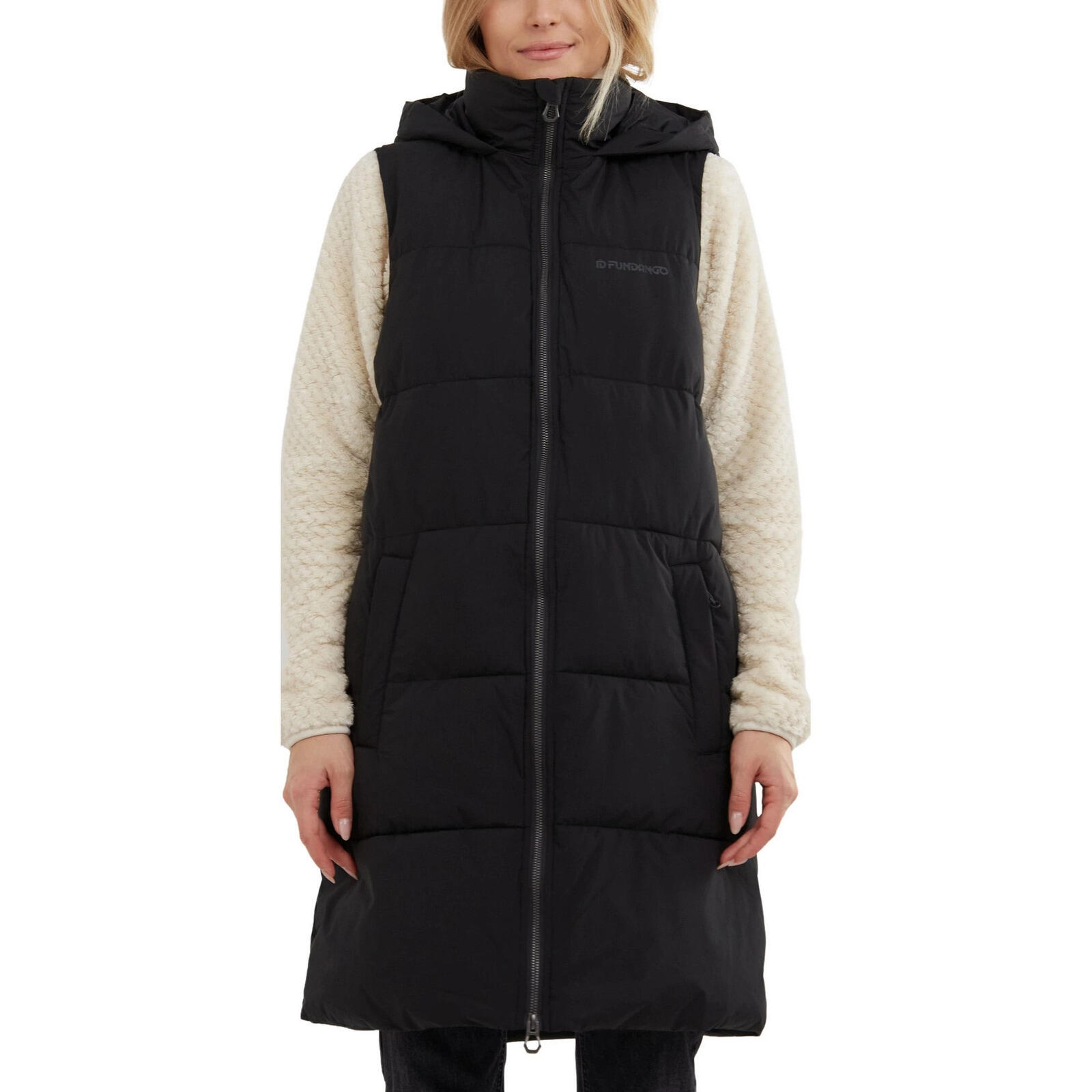 FUNDANGO Weste Fundango Scarlet Padded Vest, Schwarz, Damen