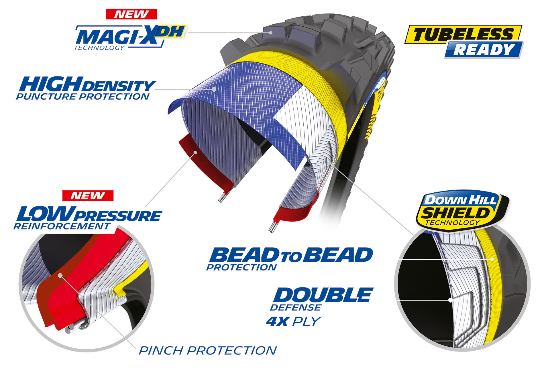 Pneu MTB DH 34, 29x2.40" 61-622 2/4