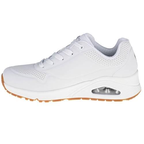 Pantofi Skechers Uno-Stand On Air albi pentru femei