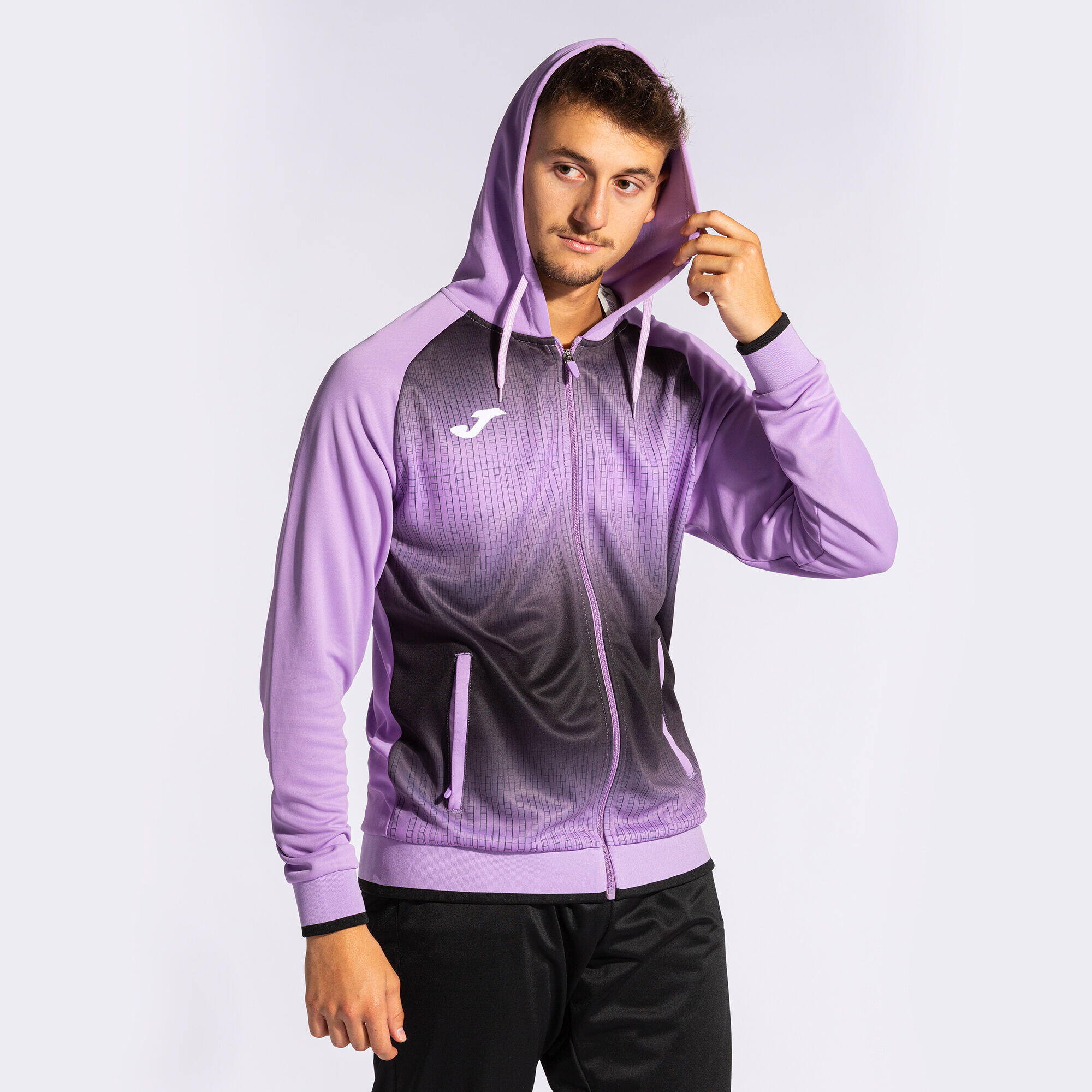 Casaco Com Capuz Futebol Homem Joma Tiger V Roxo 3/7