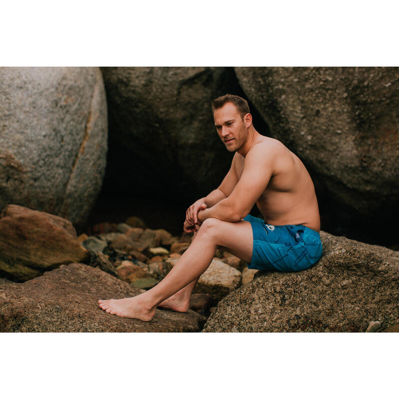 Costum de baie pentru bărbați B5 cu model cu dungi boardshorts