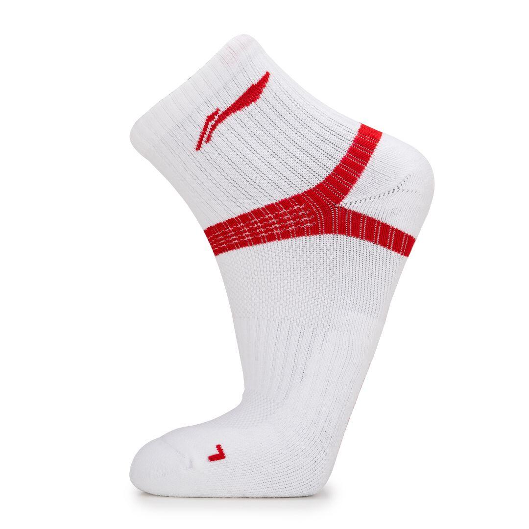 Y Line Socks | (1 Pair ; White & Red)