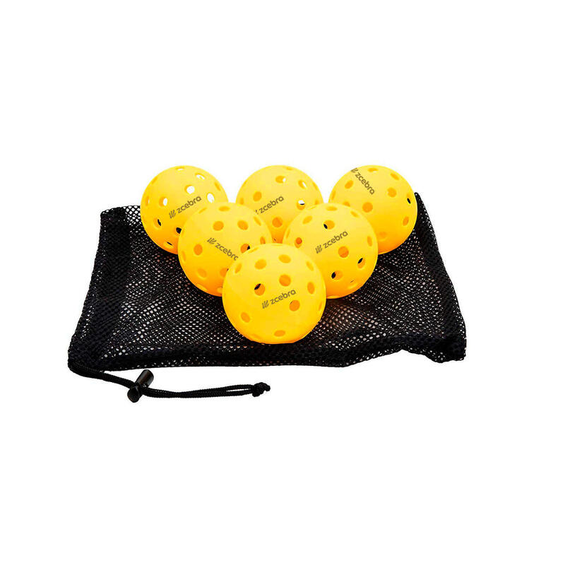 Pickleballs Zcebra Onsight Series 40 trous Lot de 6