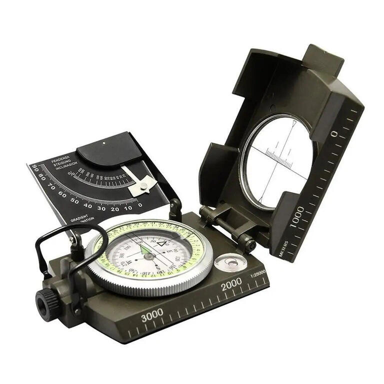 Military-style survival gear compass for camping