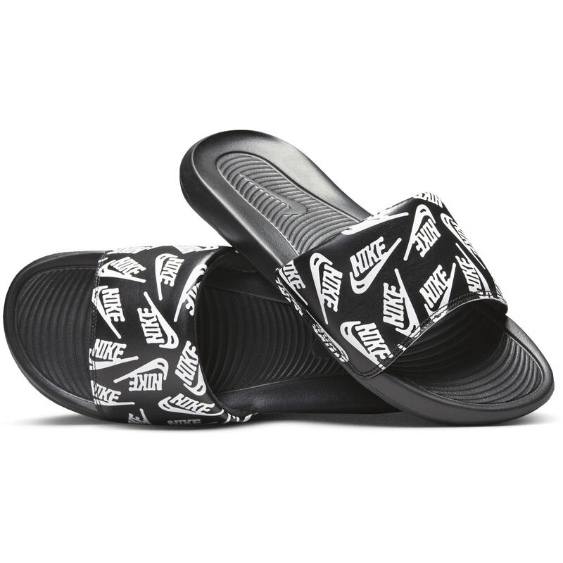 Flip papucs Nike Victori One Slide Print, Fekete, Férfiak