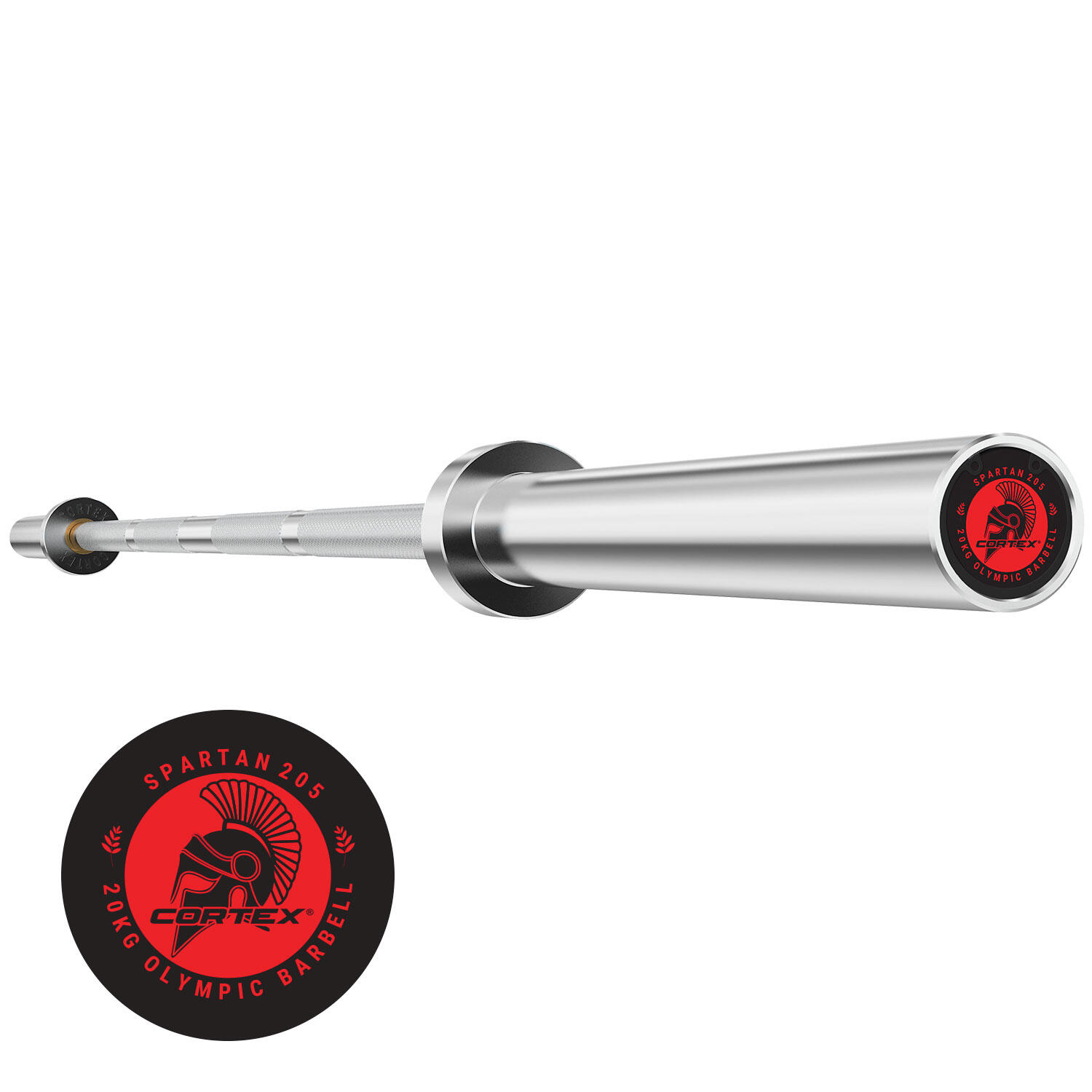 CORTEX SPARTAN205 7ft Olympic Barbell (Hard Chrome)