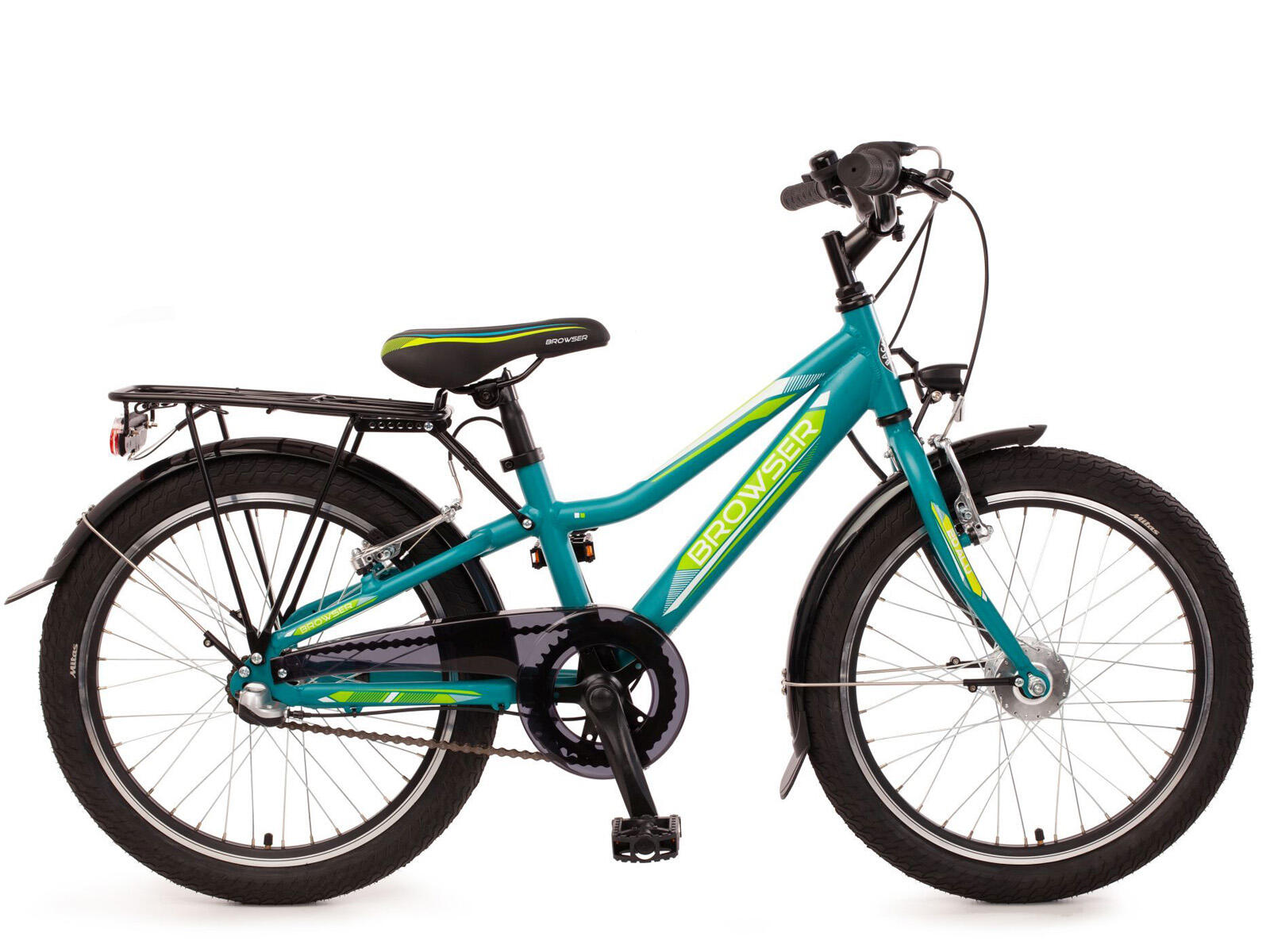 BACHTENKIRCH Bachtenkirch kinderfiets Browser 20 inch turquoise