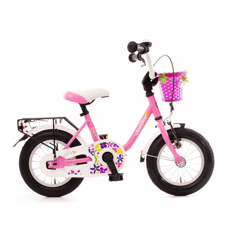 Bachtenkirch kinderfiets Jee Bee 12 inch roze