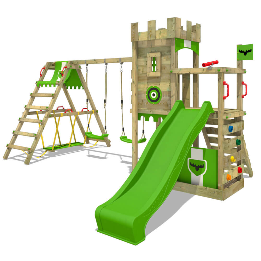 FATMOOSE Spielturm Bold Baron mit Surfanbau