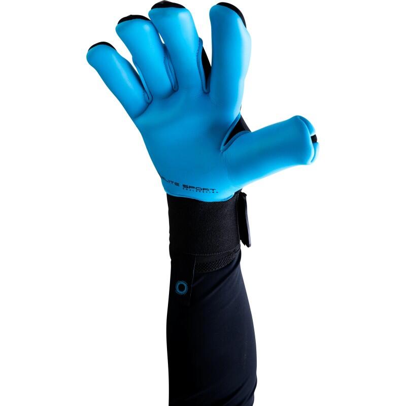 Elite Sport Neo Revolution II Combi Keepershandschoenen - Zwart / Aqua maat 7 3/5
