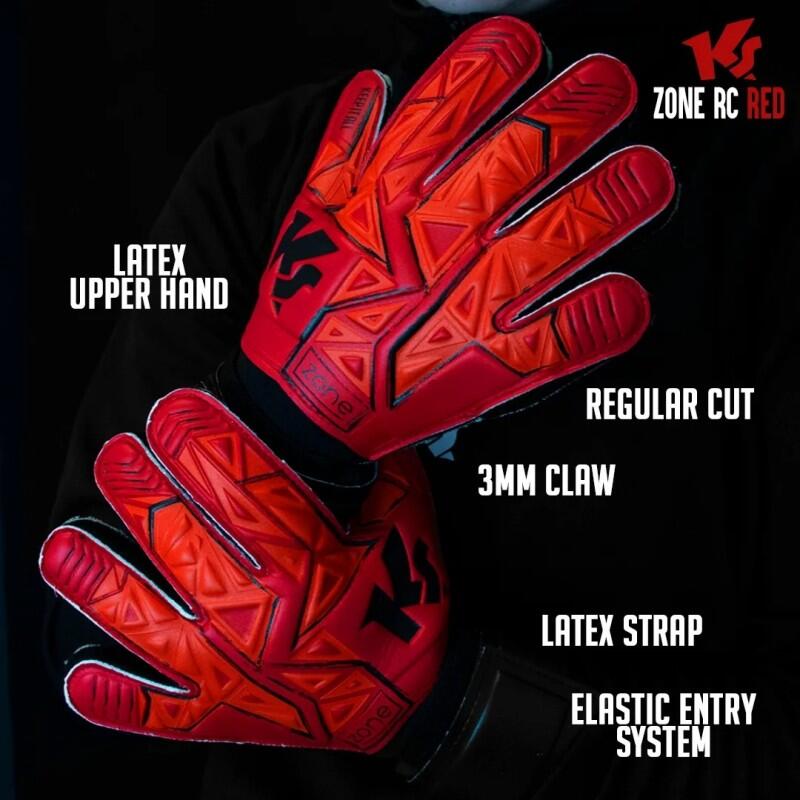 Guanti da portiere KEEPERSPORT Zone RC, Claw Latex 3 mm con protezione dita. 2/7