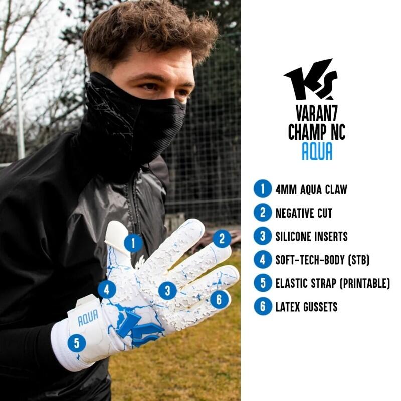 Guantes portero KEEPERsport Varan7 Champ NC Aqua