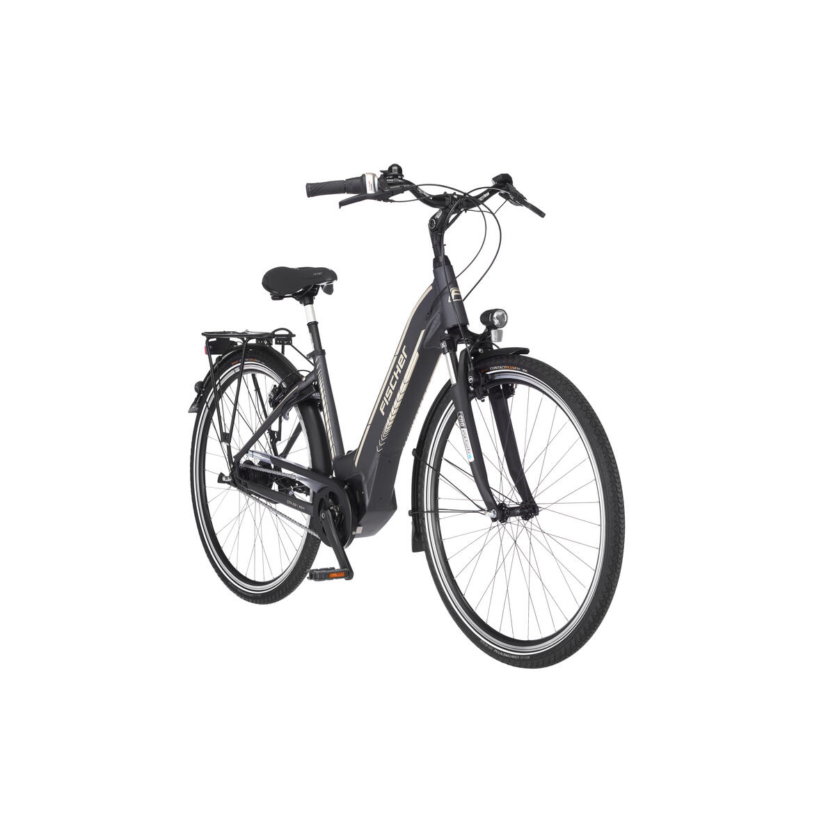 FISCHER City E-Bike CITA 5.0i schiefergrau matt 28 Zoll RH 44 cm 504 Wh 7/8