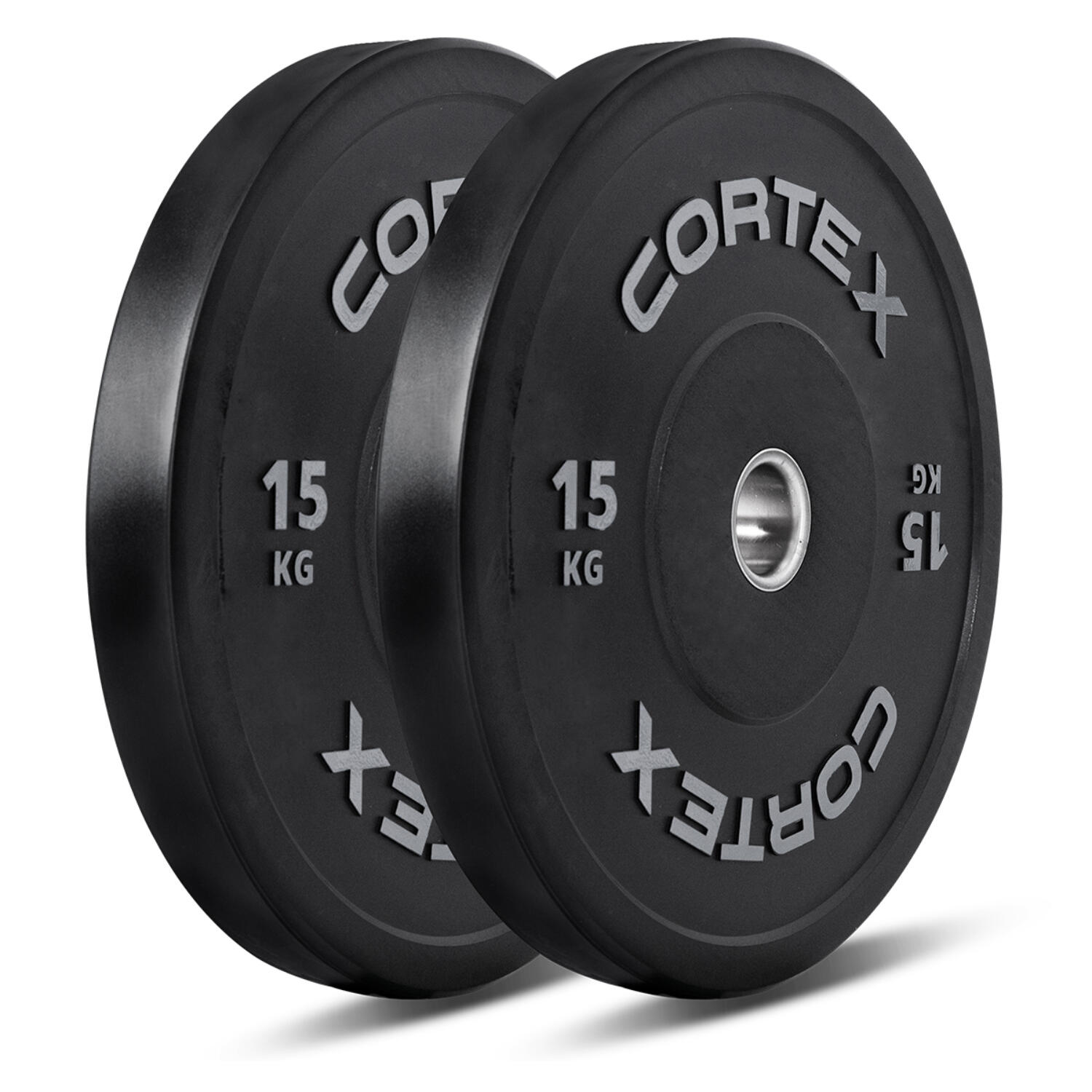 CORTEX Black Series V2 50mm Rubber Olympic Bumper Plate (Pair)
