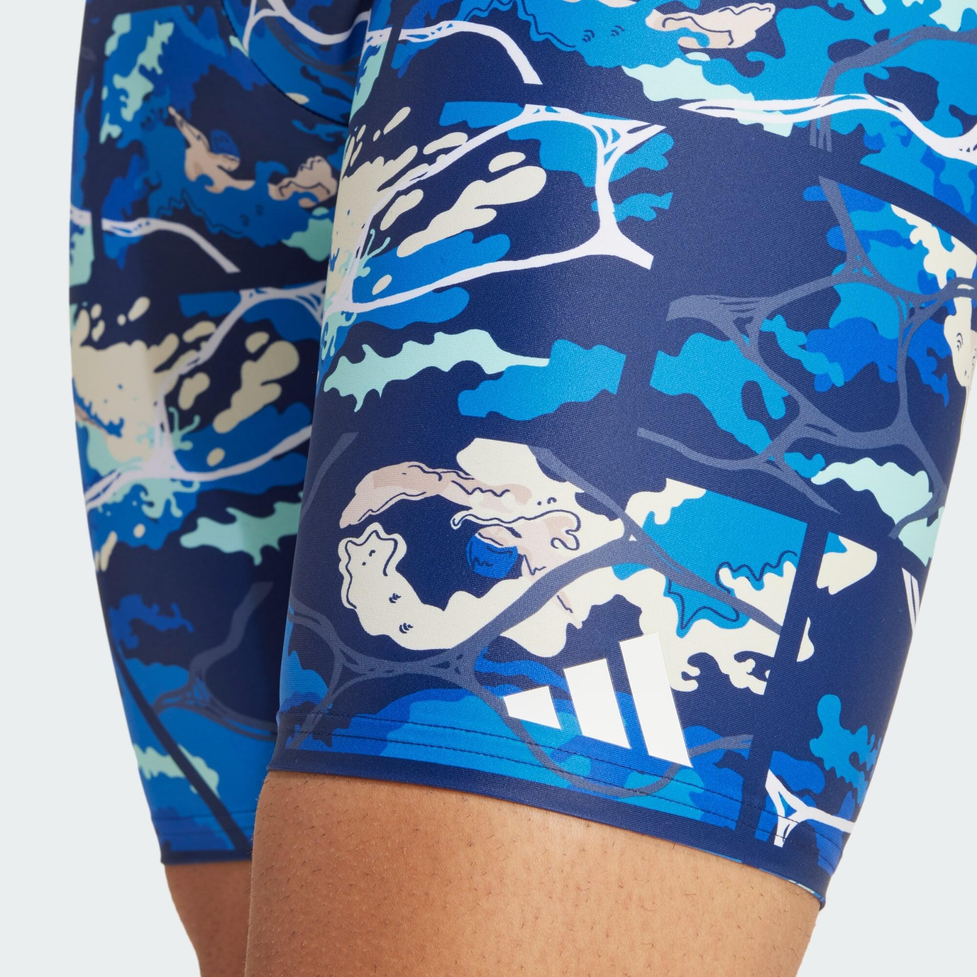 Waves graphic swim jammer