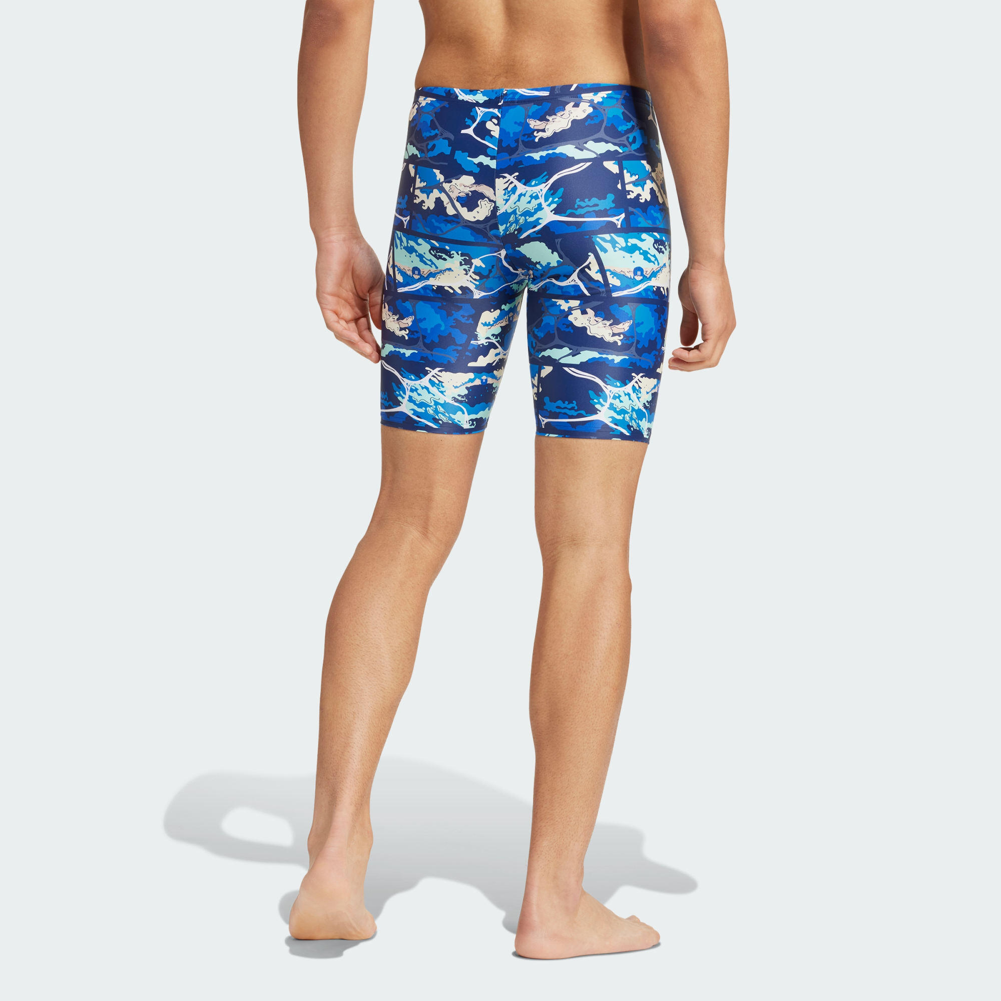 Waves graphic swim jammer