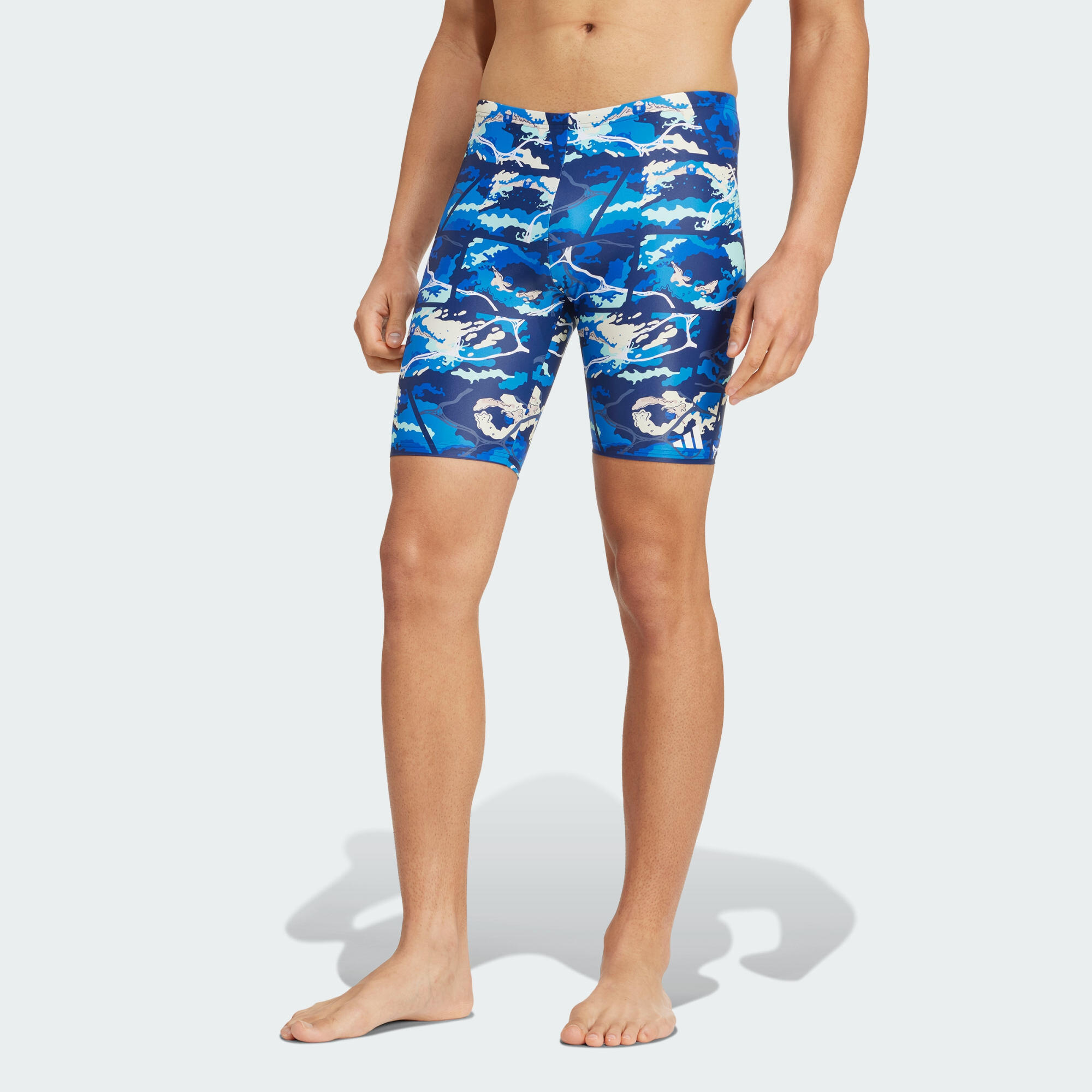 Waves graphic swim jammer