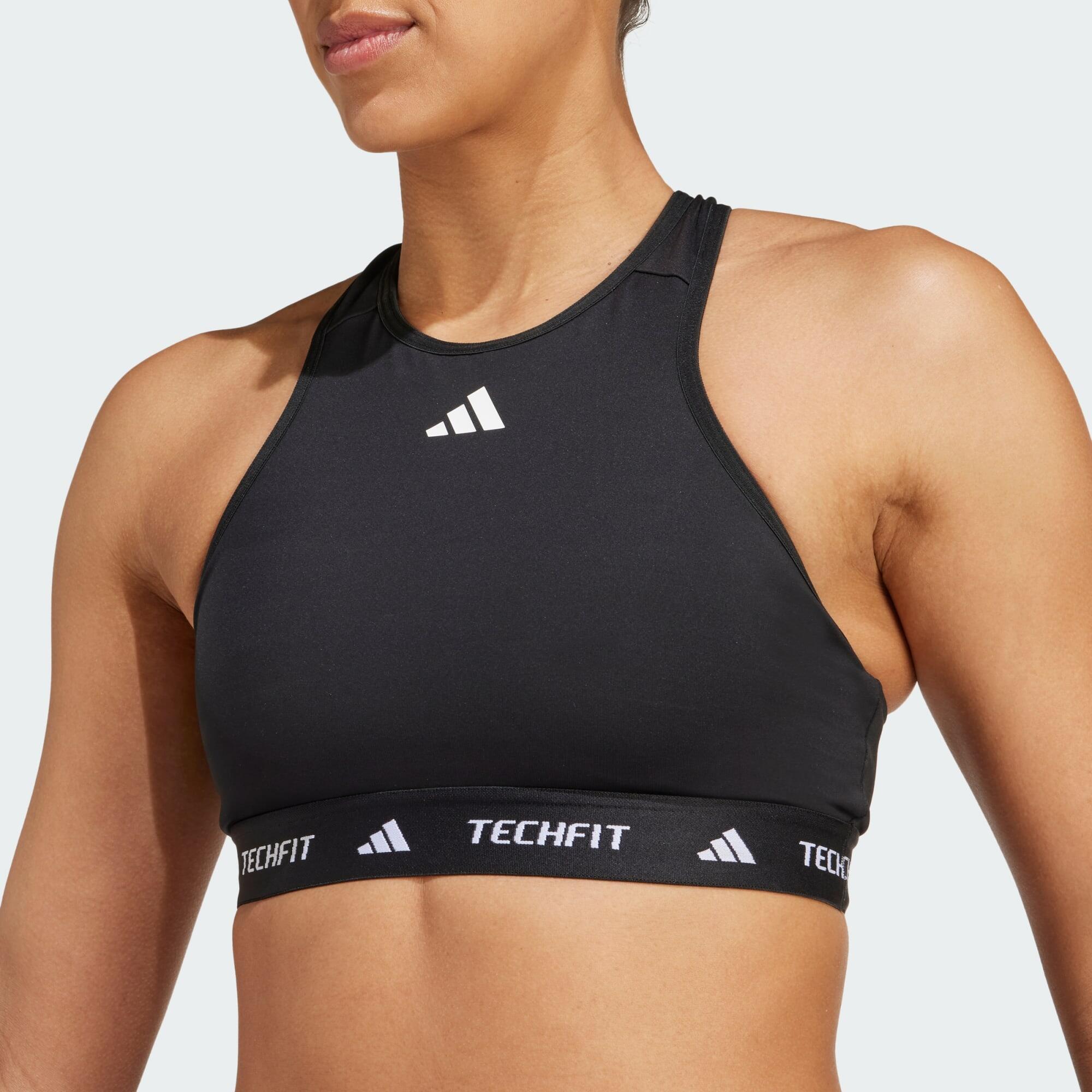 【Adidas コリア】 TECHFIT Medium-Support High-Neck Bra adidas Womens Techfit Medium-Support High-Neck Training Bra