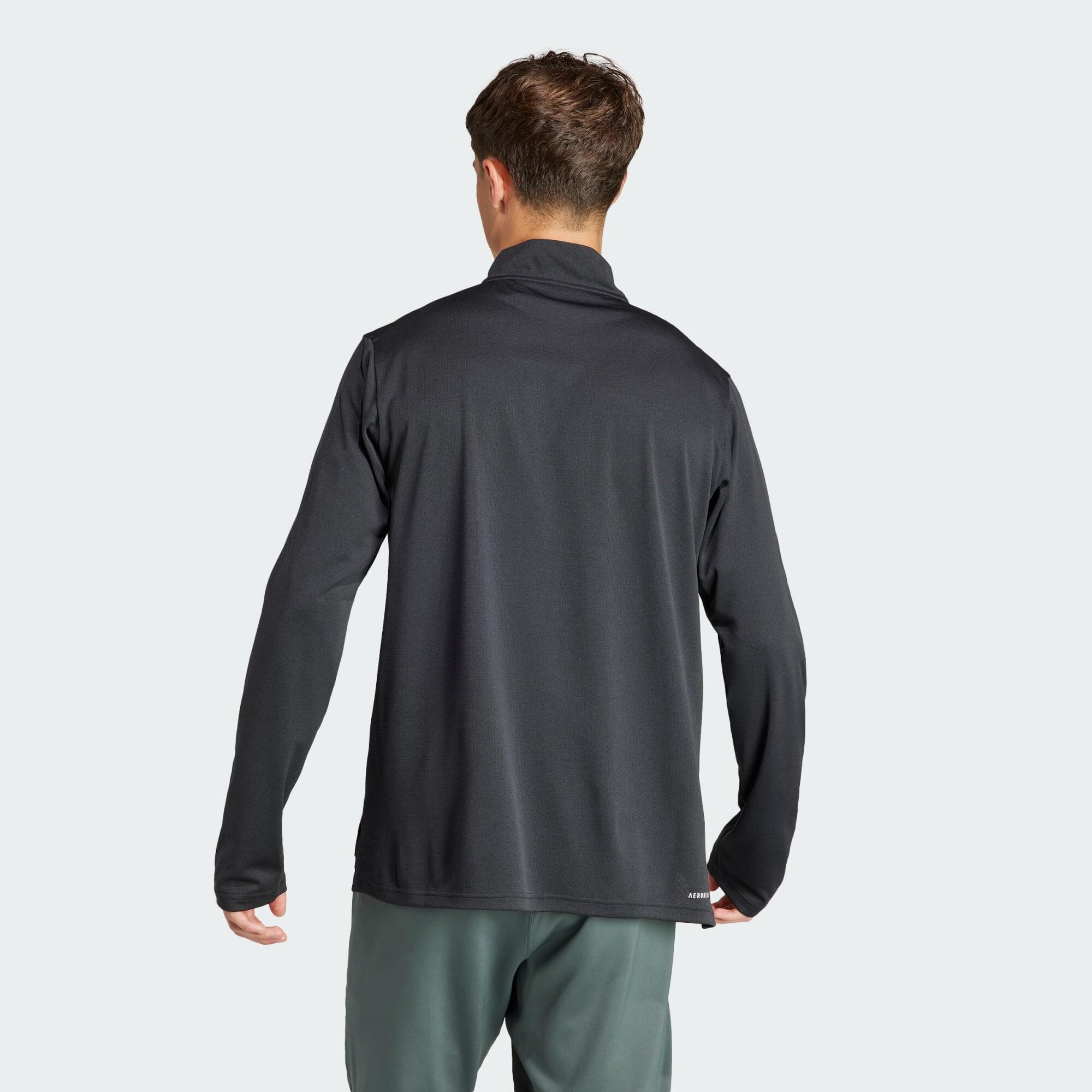 Essentials long-sleeve 1/4 zip training shirt