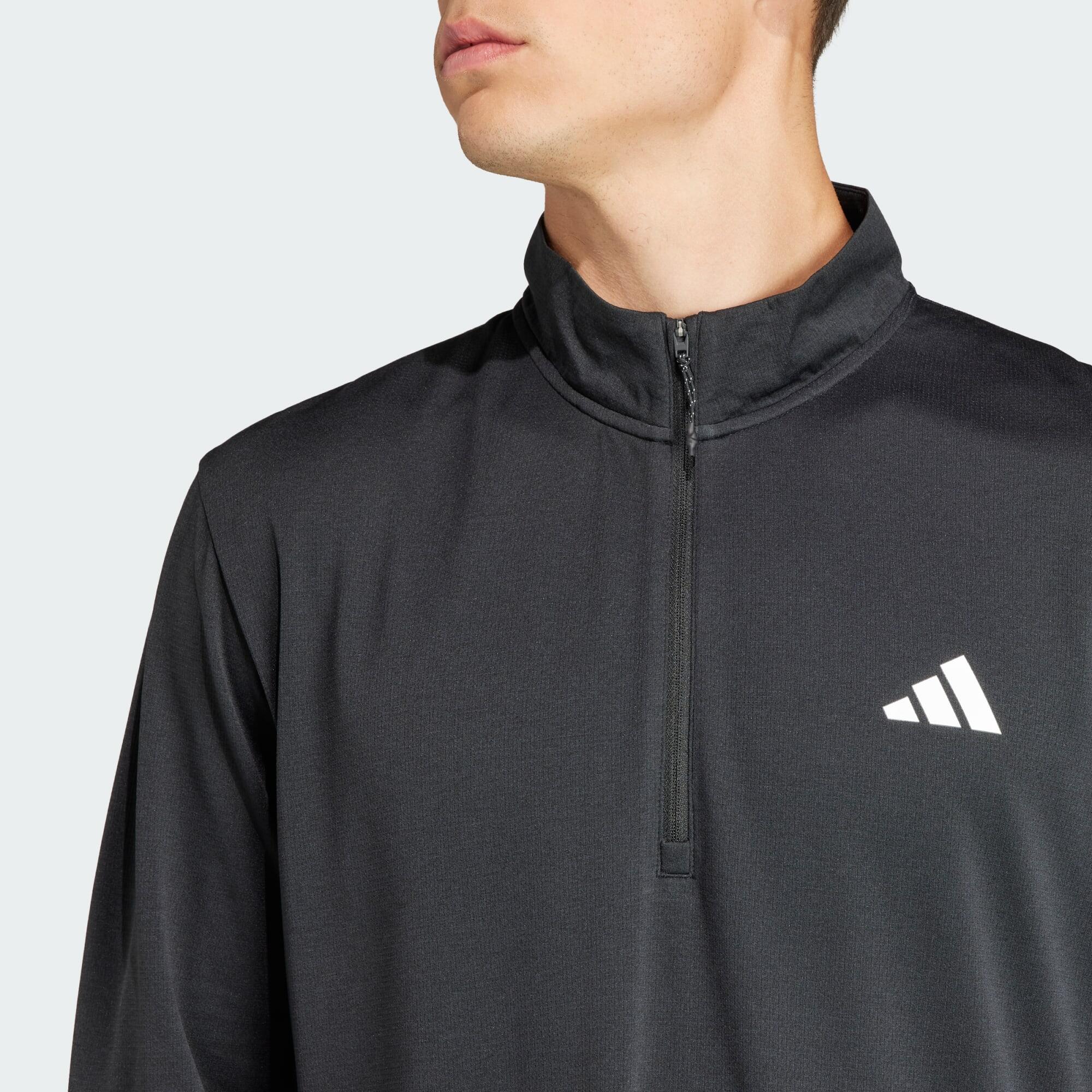 Essentials long-sleeve 1/4 zip training shirt