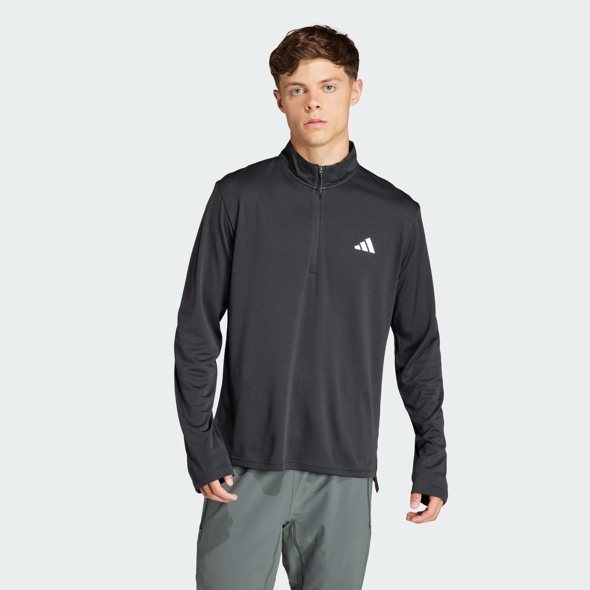 Essentials long-sleeve 1/4 zip training shirt