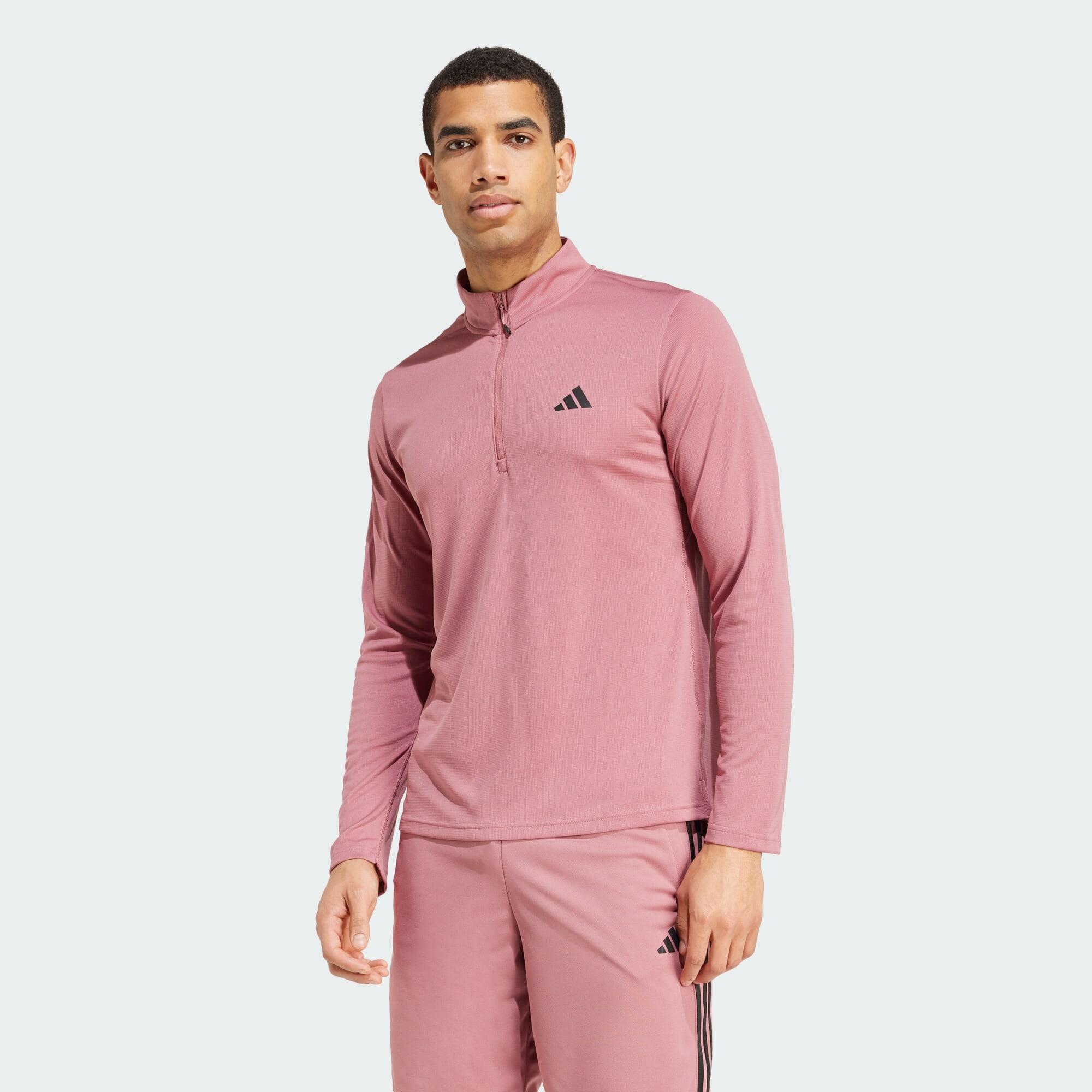 Essentials long-sleeve 1/4 zip training shirt