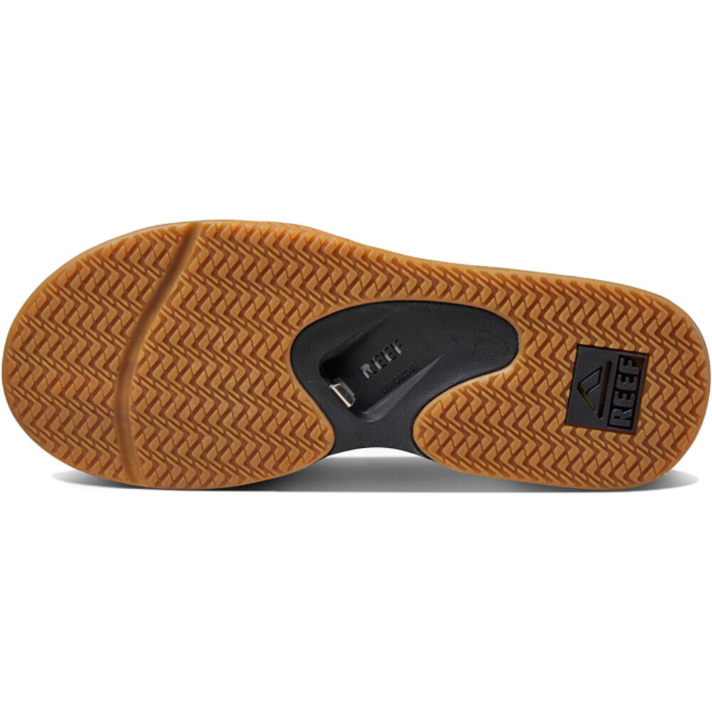 Men's 2025 Fanning Flip Flops BLACK SILVER 4/4