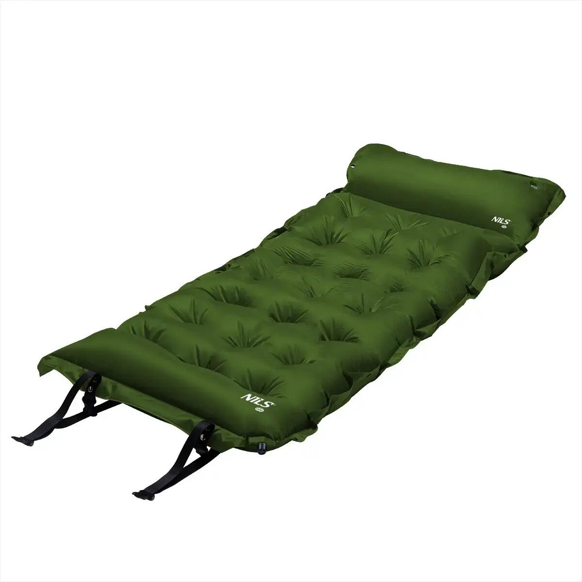 Matelas autogonflant camping avec oreiller NC4018 NILS CAMP 8/15