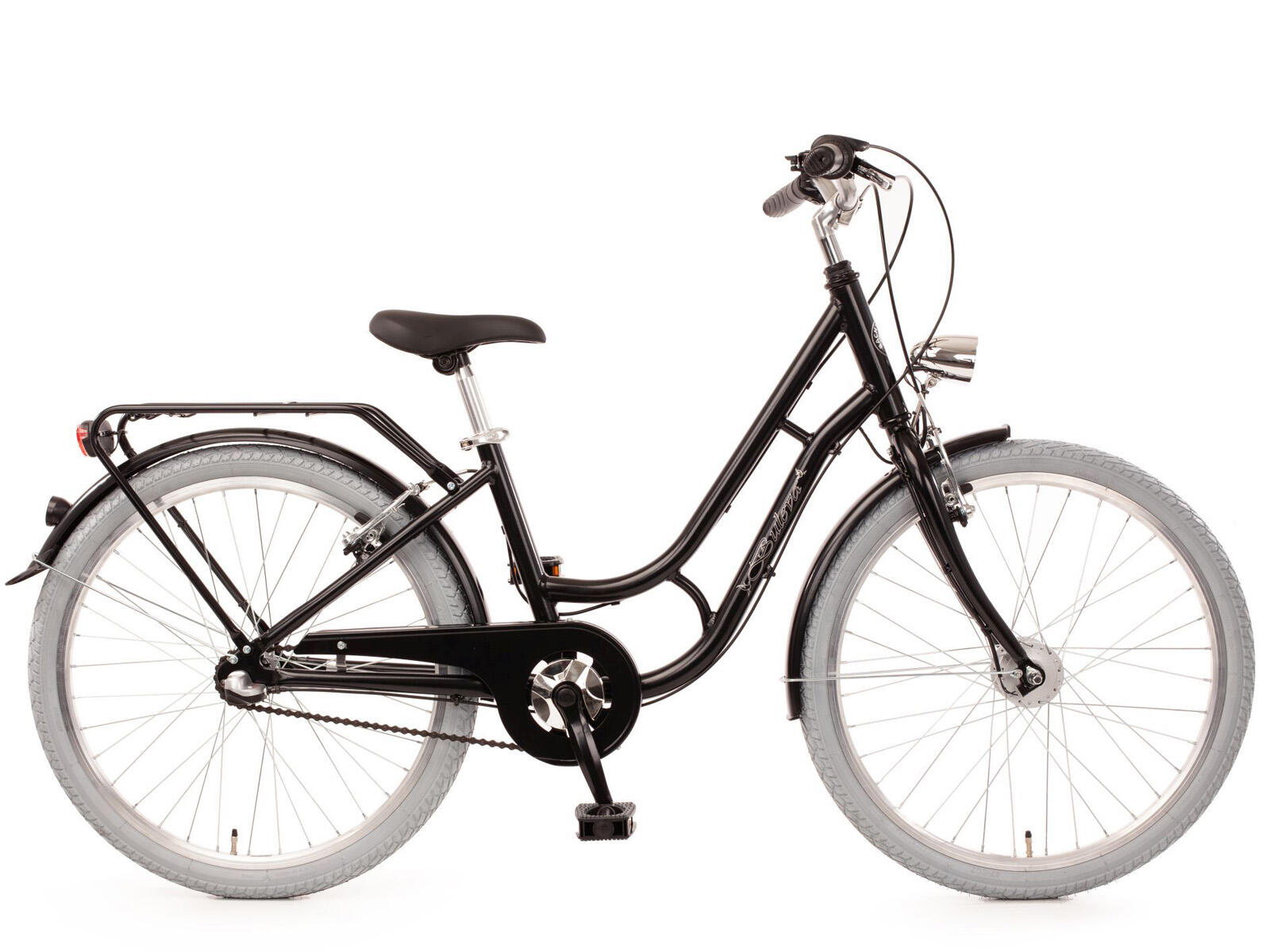 BACHTENKIRCH Bachtenkirch kinderfiets Buleva 24 inch zwart